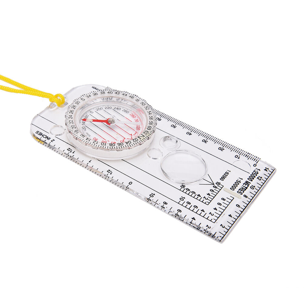 Magnifying Compass  Scout Hiking Camping Boating Map Reading Orienteerin..l8