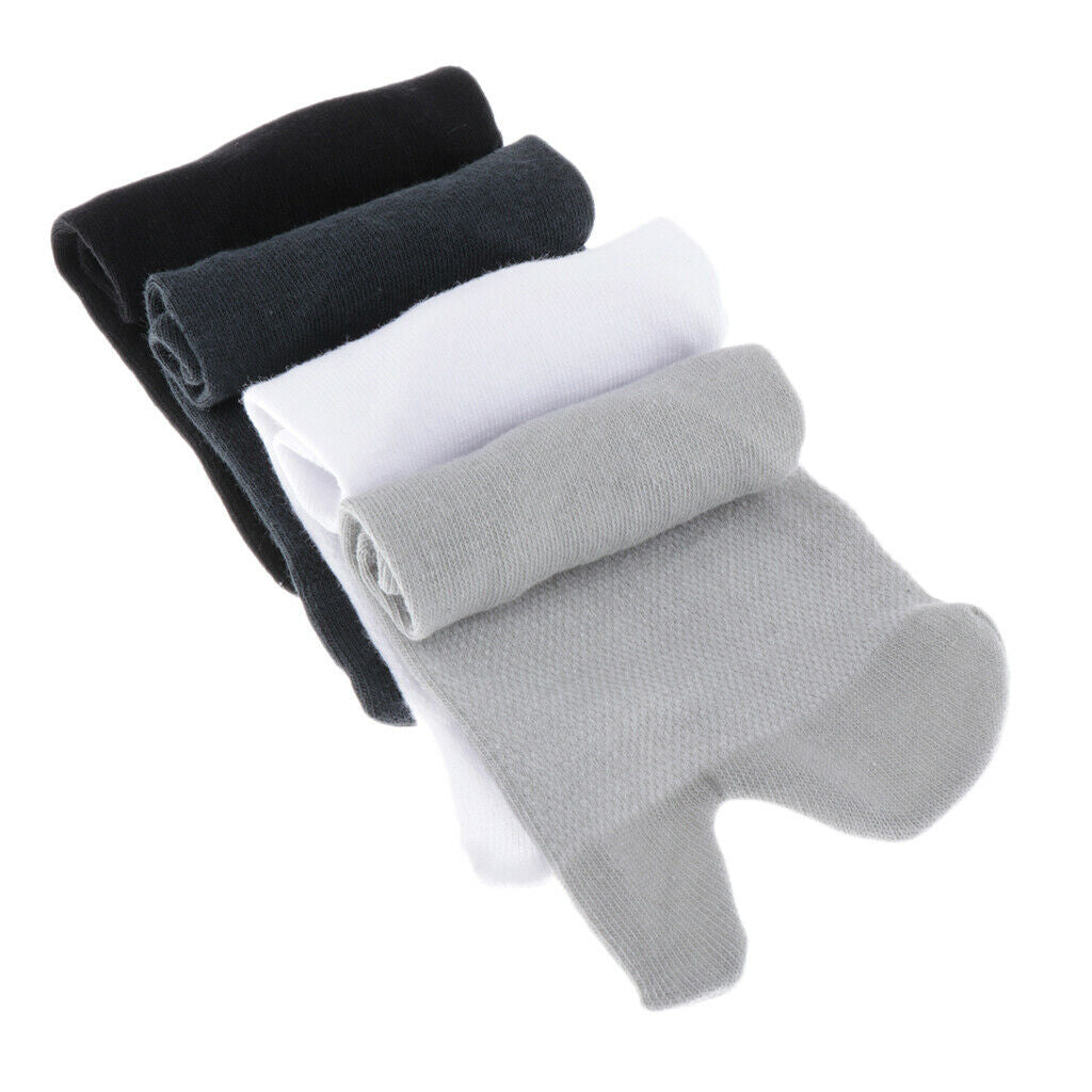 4 Pairs Stretchy Cotton 2 Toe Socks Tabi Socks Hallux Valgus Corrector