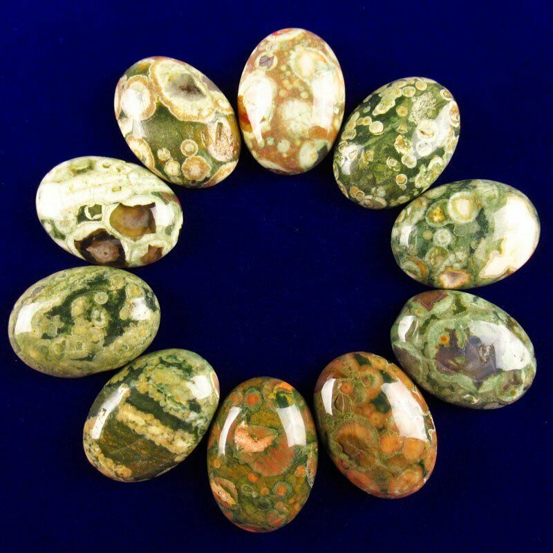 8pcs 36g Natural New Kambaba Jasper 25x18x6mm Oval Cab Cabochon A-278JM