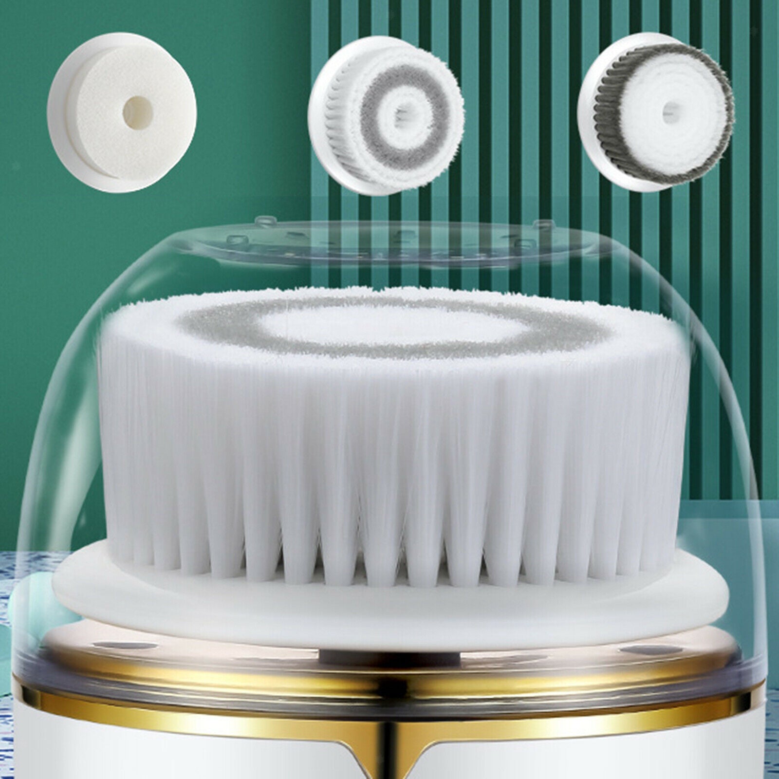 Portable Electric Facial Cleansing Brush Facial Scrubber SPA Face Cleansing