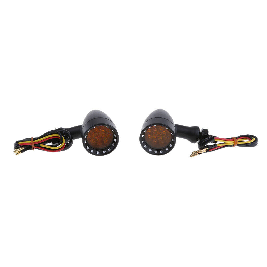 Motorcycle 20 LED Turn Signal Indicator Light for Bobber Chopper Cruiser
