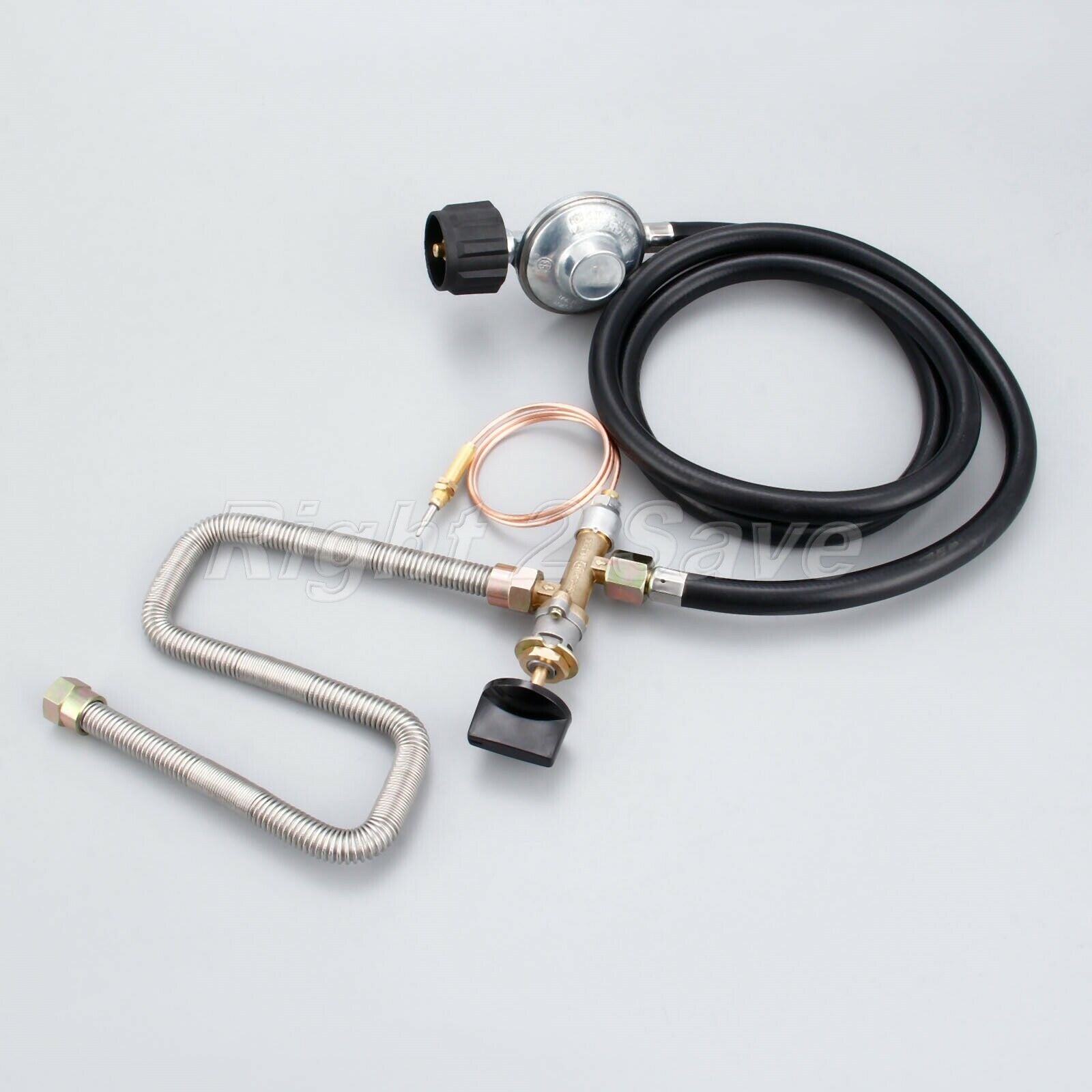 Gas Control Valve With Knob System Thermocouple Line lighter Propane Fire Pit