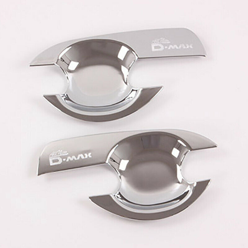 4Pcs/Set ABS Chrome Car Door Handle Bowl Cover Door Handle Bowl Trim for ISUP8Y7