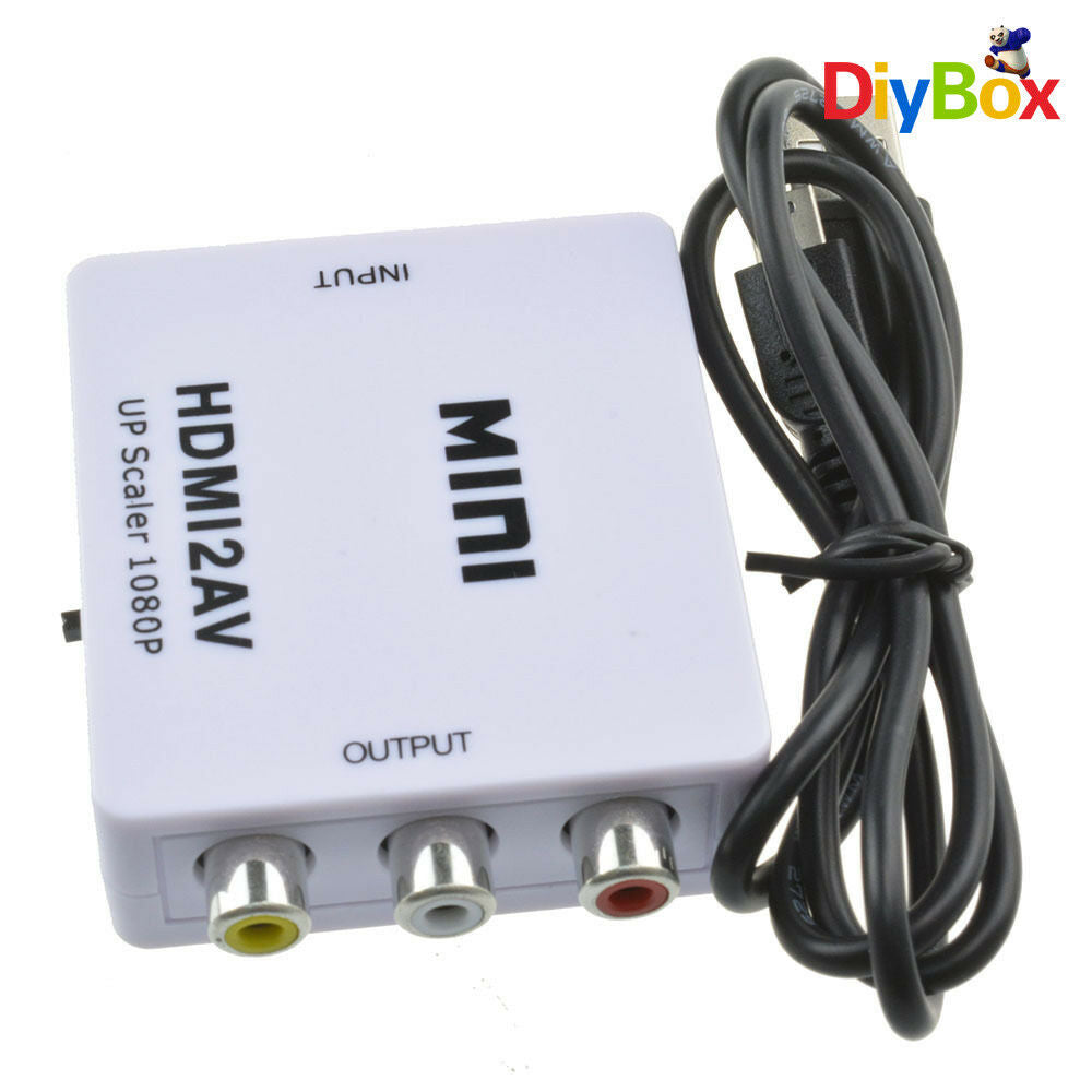 For HDTV Mini Composite 1080P HDMI to RCA Audio Video AV CVBS Adapter Converter