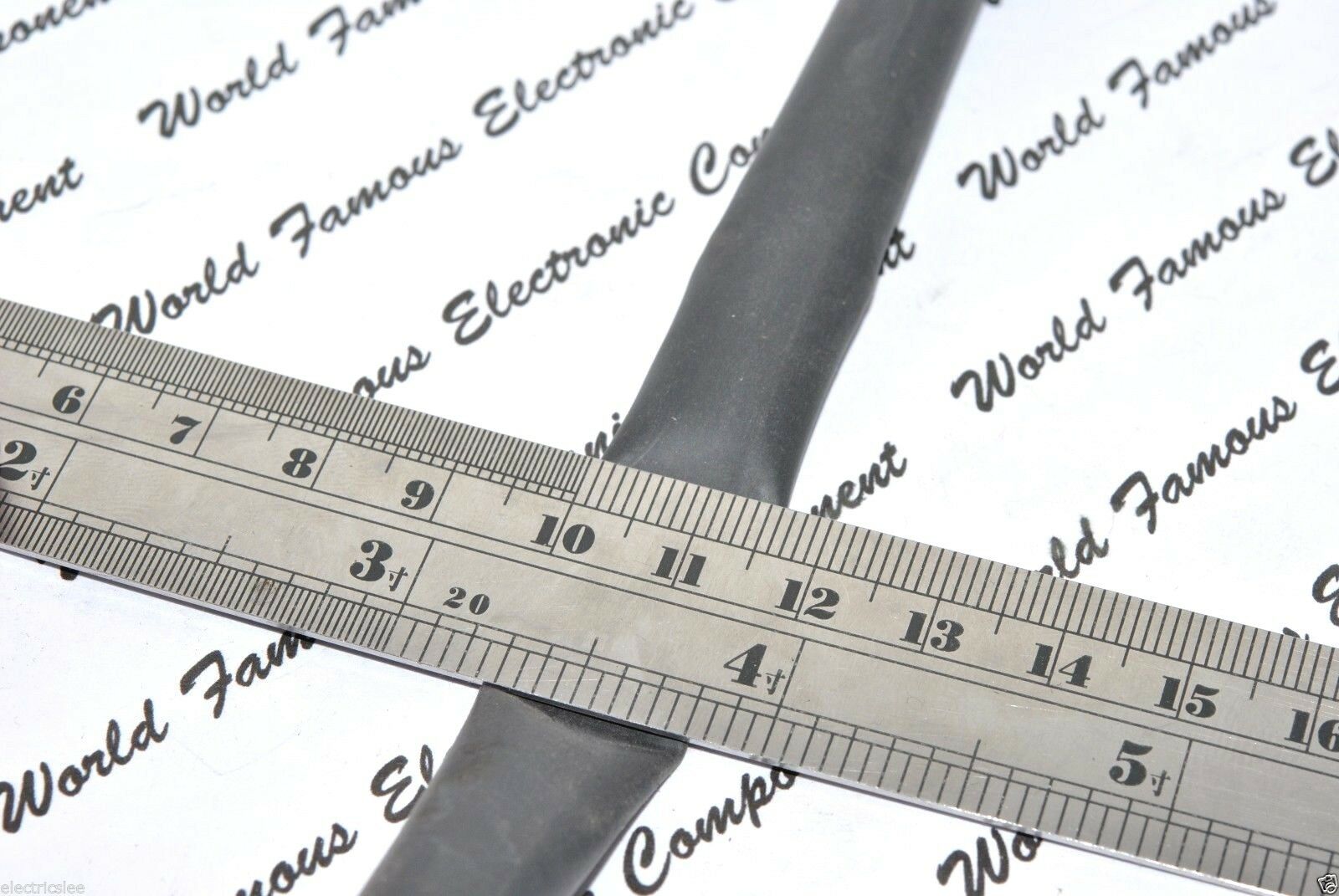 1 meter (1m) - Raychem RNF-100-  3/8" (2:1) Black Heat Shrink Tubing - M23053