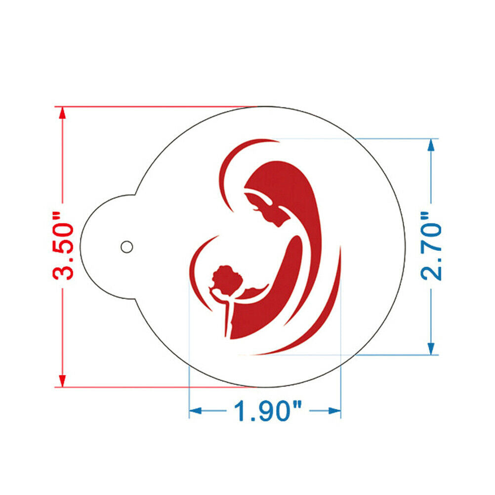 3pc Mom Love Baby Cookie Cake Stencil  Cupcake Stencil for Decorating Too.l8