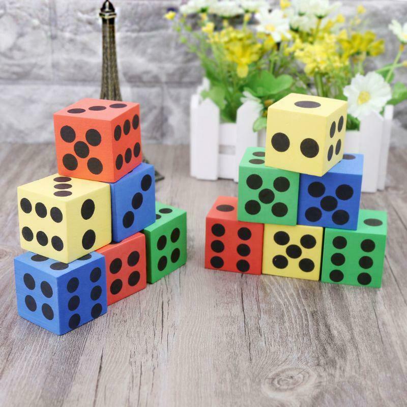 6pcs Math Toys Giant EVA Foam Dice Kid Educational Toys Party Game Dice Block