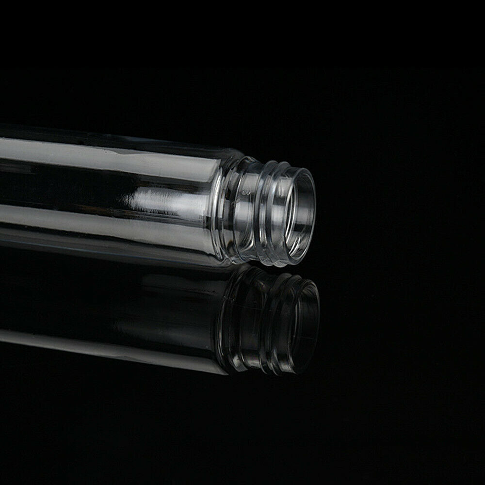 10Pcs 80ml Plastic Clear Cylinder Test Tubes with Lids Candy Bottle Container