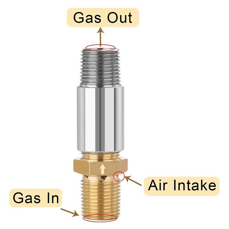 1/2inch LP Propane Air Mixer Liquid Propane Fire Pits Air Mixer Valve for OuF8V3