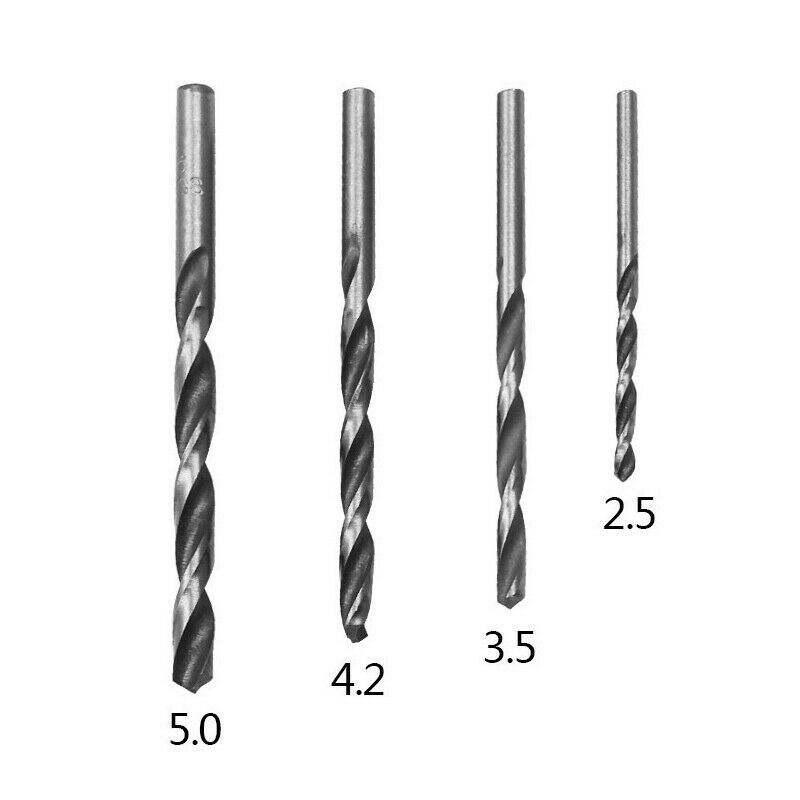 9 Pieces Set Tap and Die Set M3-6T Type Hand Alloy Steel 4 Taps 4 Twist Drills