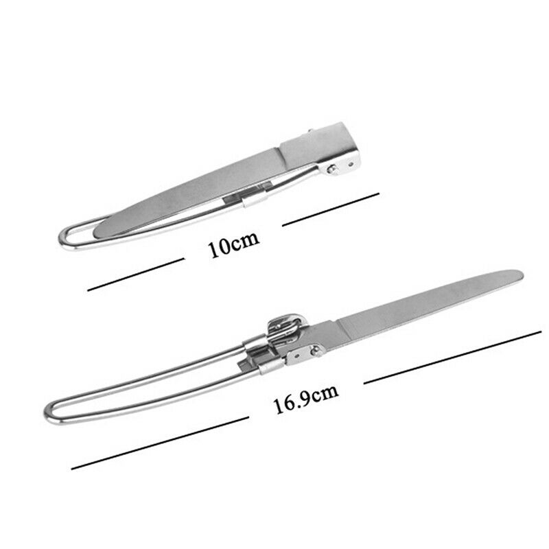 3 pcs 1 set Outdoor Camping Travel Picnic Foldable Stainless Steel Cutler.l8