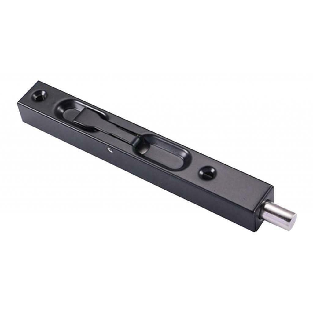 6inch Fireproof Stainless Steel Flush Hidden Door Security Bolt Latch Black