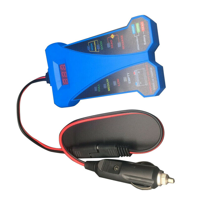 Car Motorcycle  Battery Life Tester Detector Load Analyzer LED Digital Display