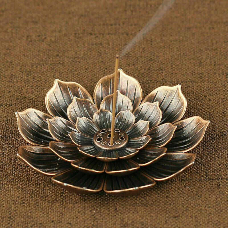 Incense Stick Holder Round Plate Buddhism Insense Ash Catcher Joss Cone I.l8