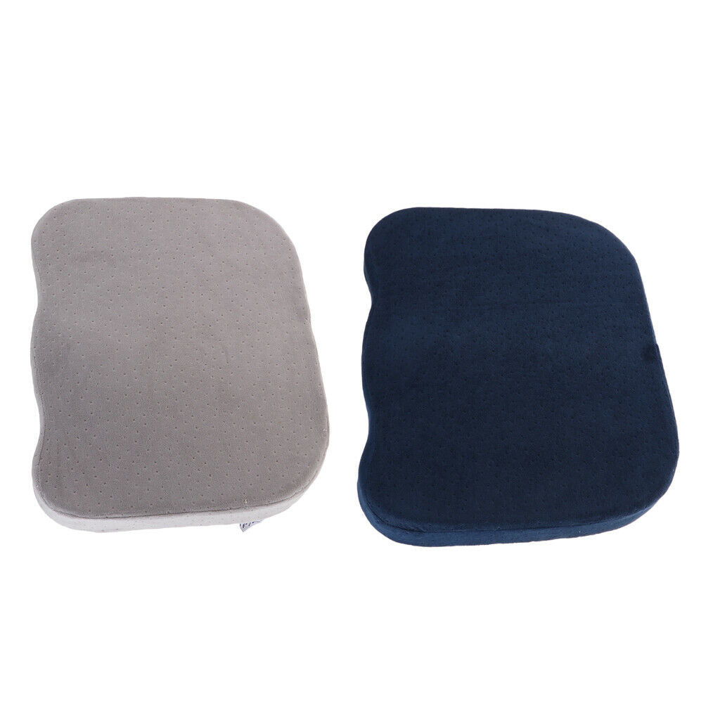2X Breathable Soft Memory Foam Chair Seat Cushion Pad Removable Zipper Cover