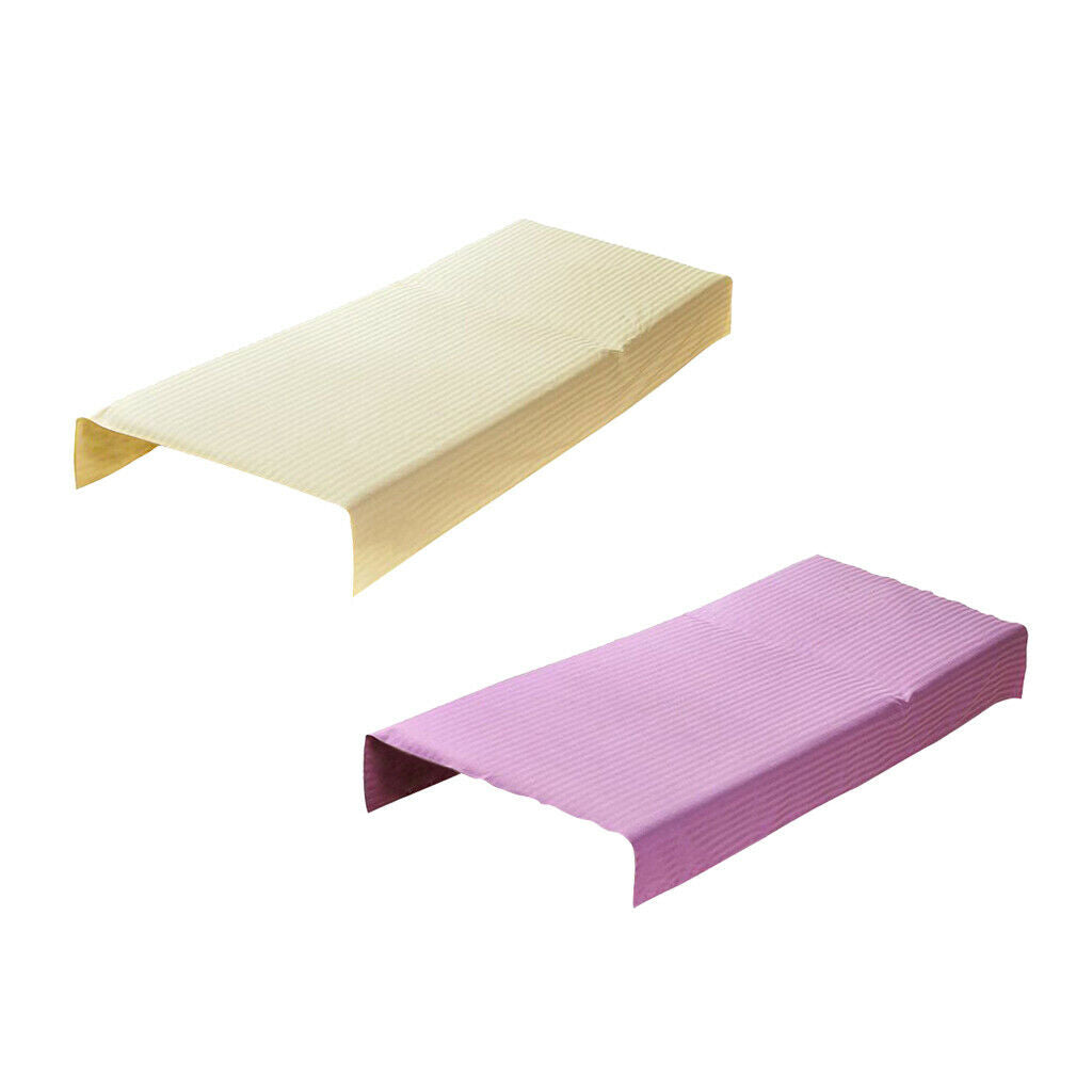 2 Color 120x180cm Beauty Massage SPA Treatment Cotton Stripe Bed Table Cover