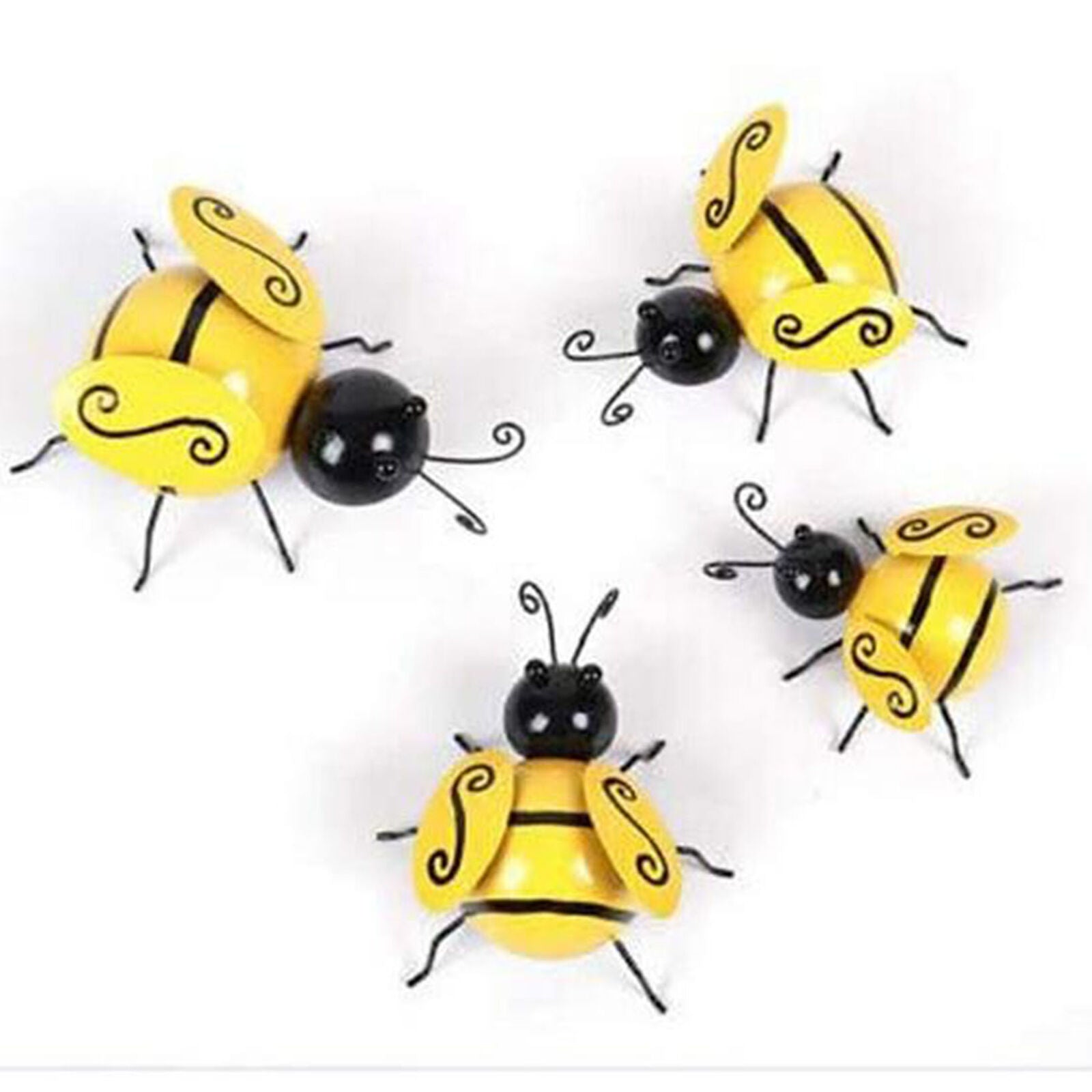 Metal Art Bumble Bee Backyard Garden Accents Wall Decorative Ornament