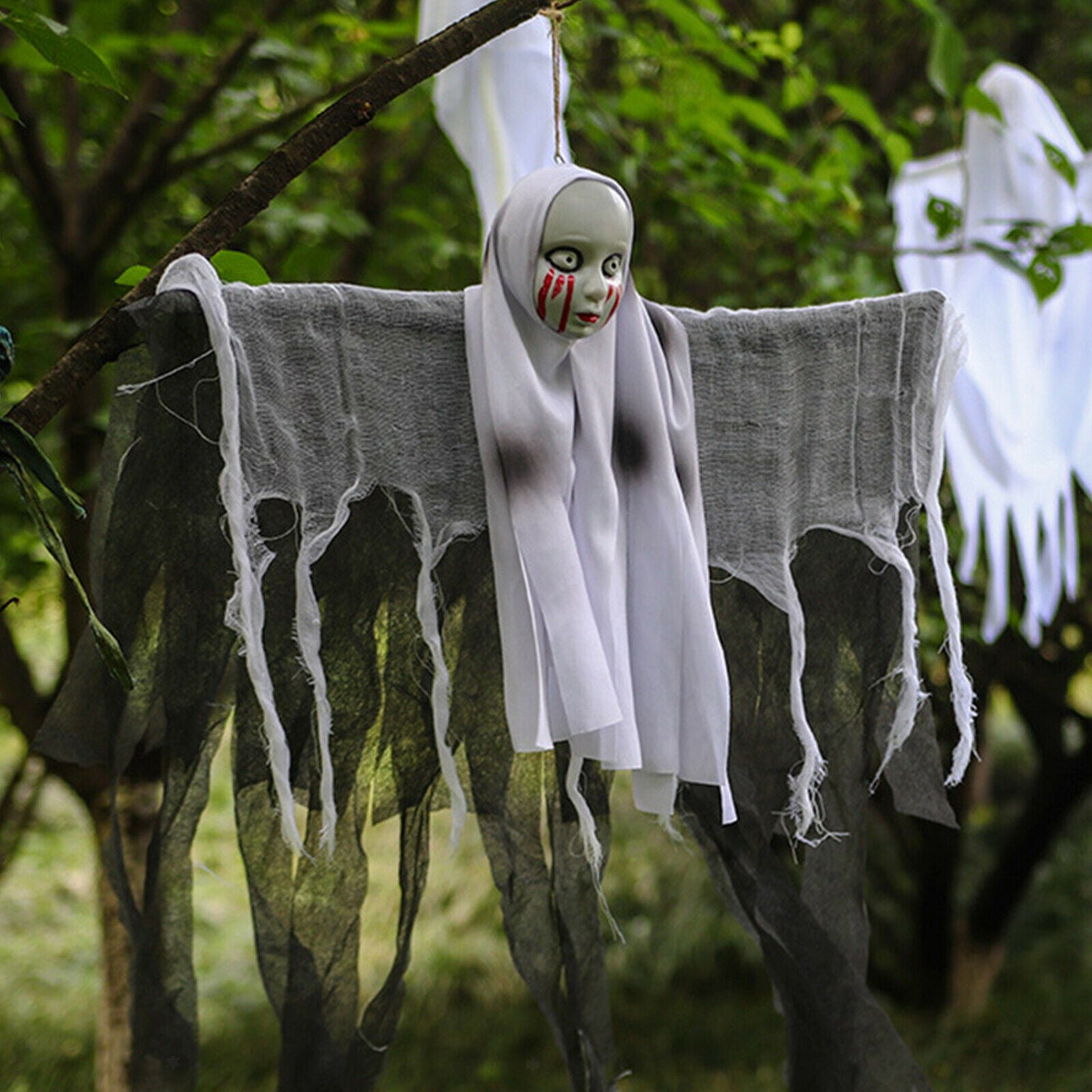 Halloween Props Hanging Ghost Decorations Outdoor  for Home Yard Outdoor Decor
