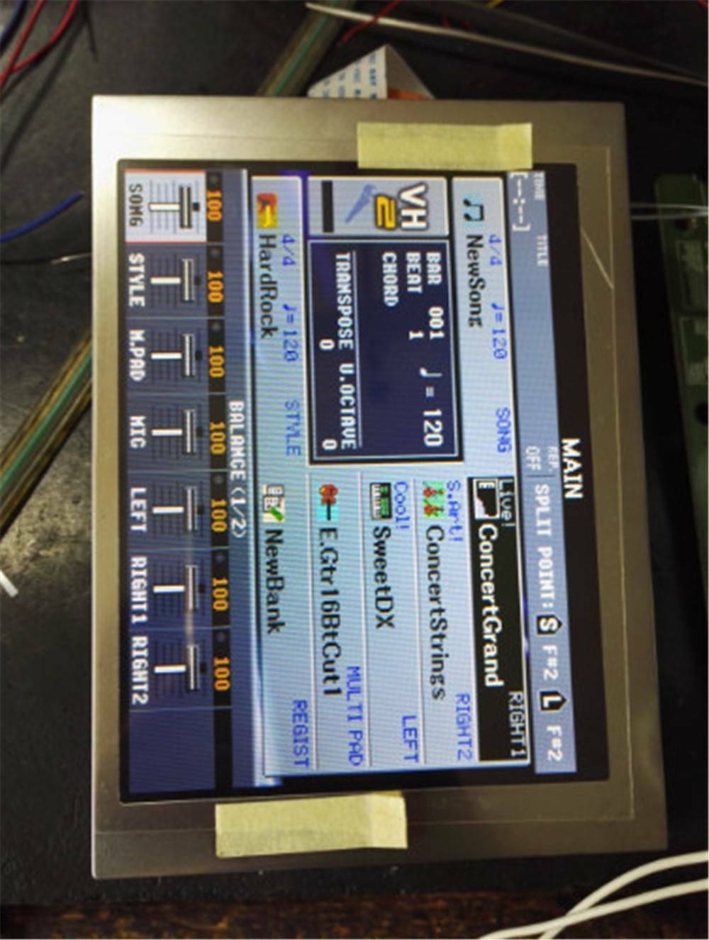 For Compatible with YAMAHA PSR-S950 LCD Display Panel