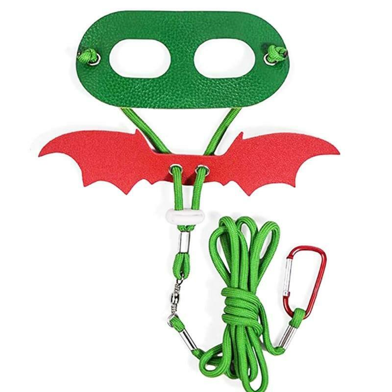 Adjustable Lizard Leash Harness Set Christmas Bearded Dragon Leather Costume