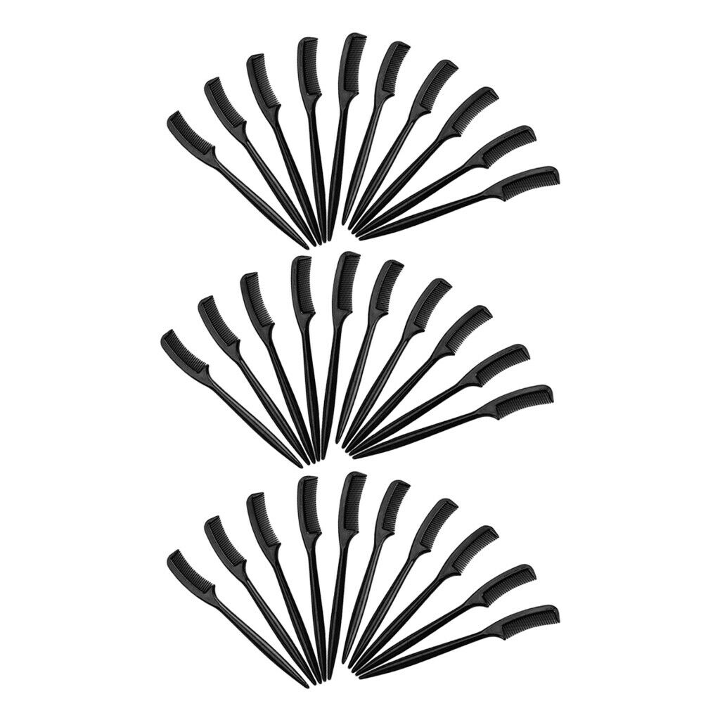 Lots 30 Travel Plastic Eyebrow Extension Combs Brushes Makeup Tools Set