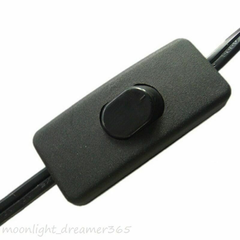 2Pcs In Line ON/OFF Rocker Light Switch 2A 110-250V Table Floor Lamp