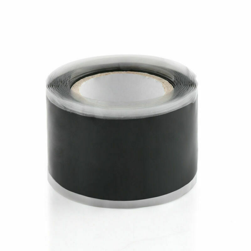 US. Black Useful Self-Fusing Seal Repair Emergency Rescue Silicone Rubber Tape