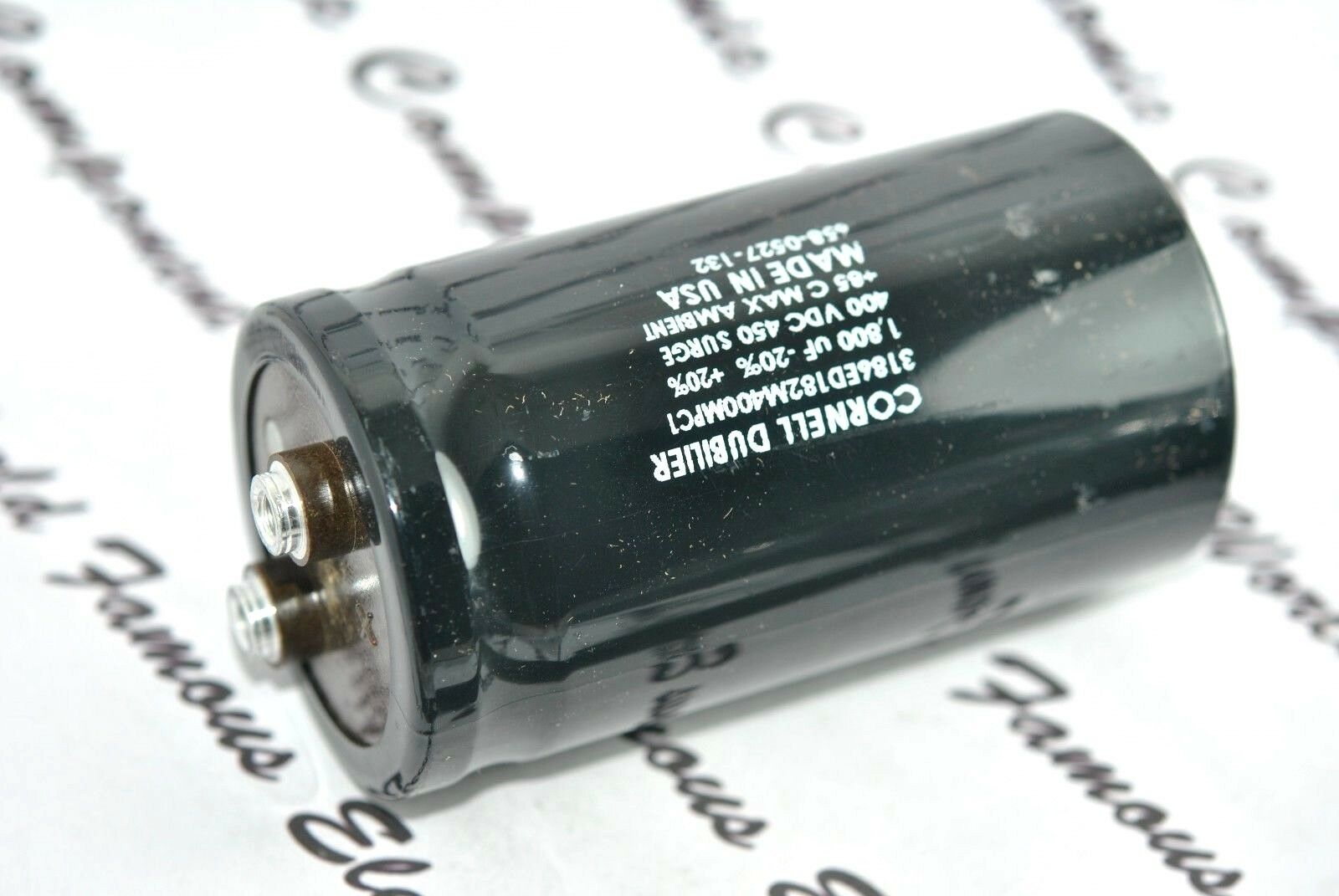 1pcs - CDE 1800uF (1800µF) 400V 3186ED182M400MPC1 Screw Terminal Capacitor