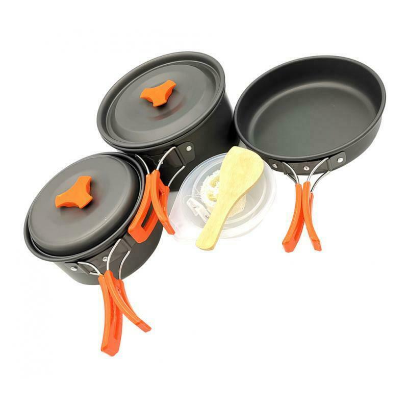 Lightweight Aluminium Cookset  Cookware Set Collapsible Handle