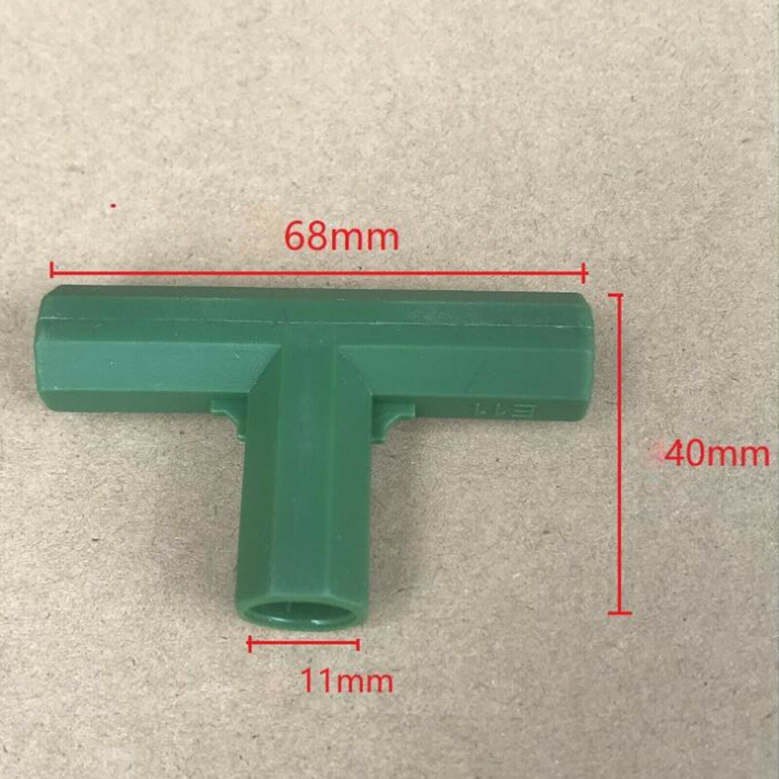 Set of 20 Durable Green Plastic Greenhouse Joints Gardening Awning Joints