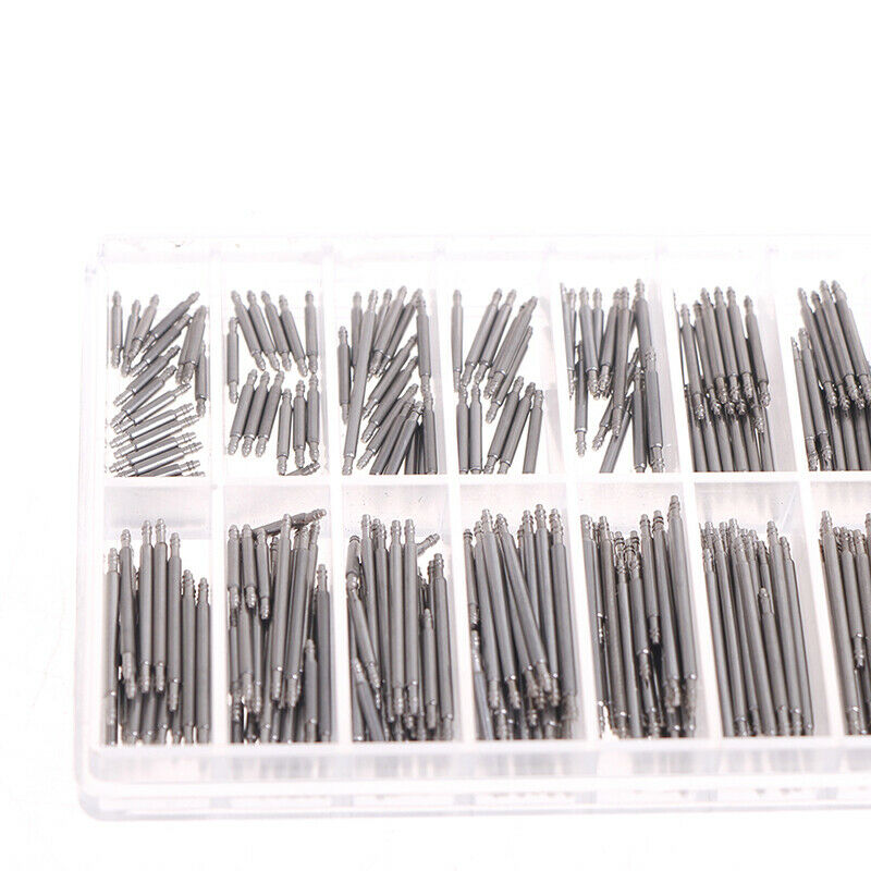 360Pcs Spring Bars Spring Pins Watch Pins Stainless Steel for Watchstrap .l8
