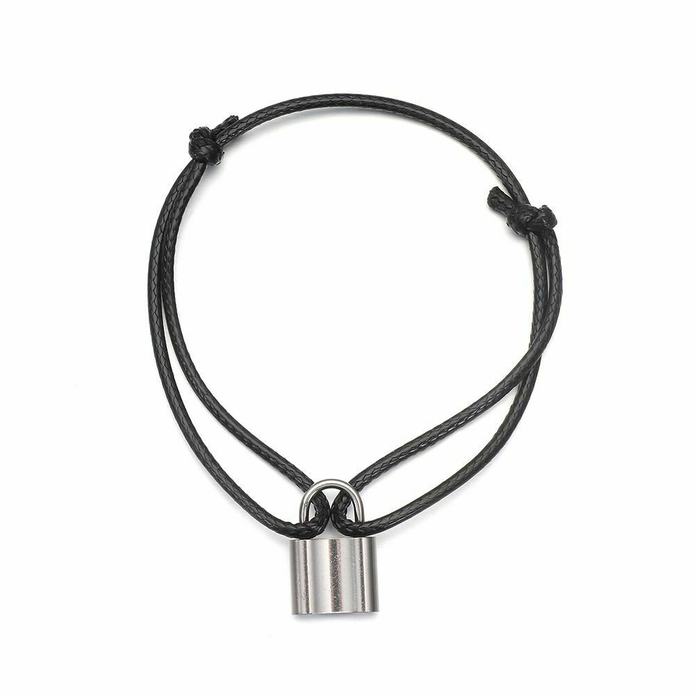 Jewelry Accessories Minimalist Chunky Punk Bangle Gothic Hip Hop Lock Bracelet