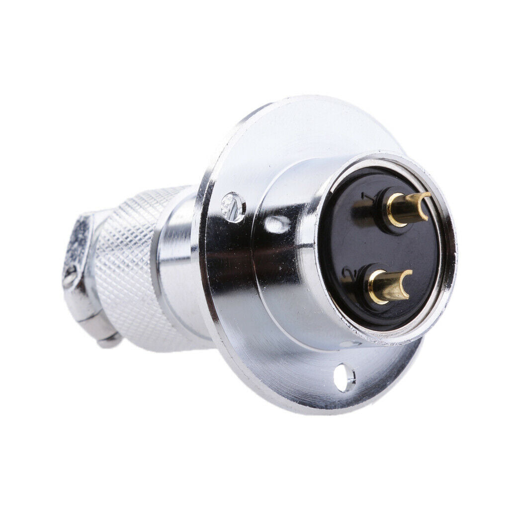 2X New Brand Waterproof 25mm 2 Pole 12-24 Volt Deck Plug / Connector / Outlet