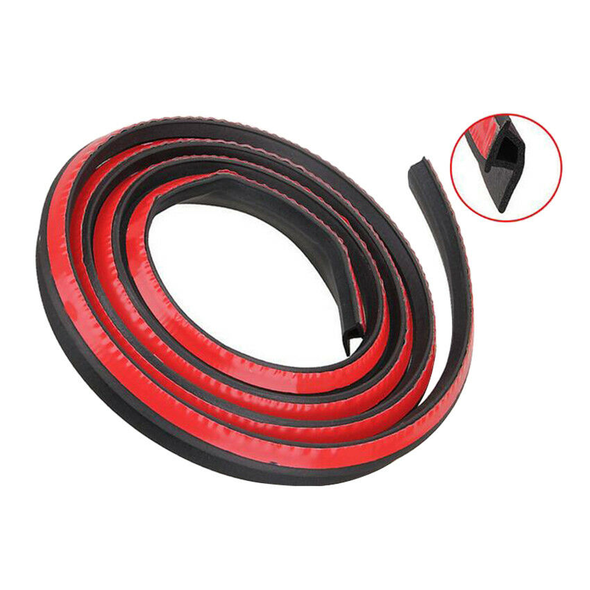 4M P Shape Car Window Door Rubber Seal Weatherstrip Strip Hollow Car Motor Auto