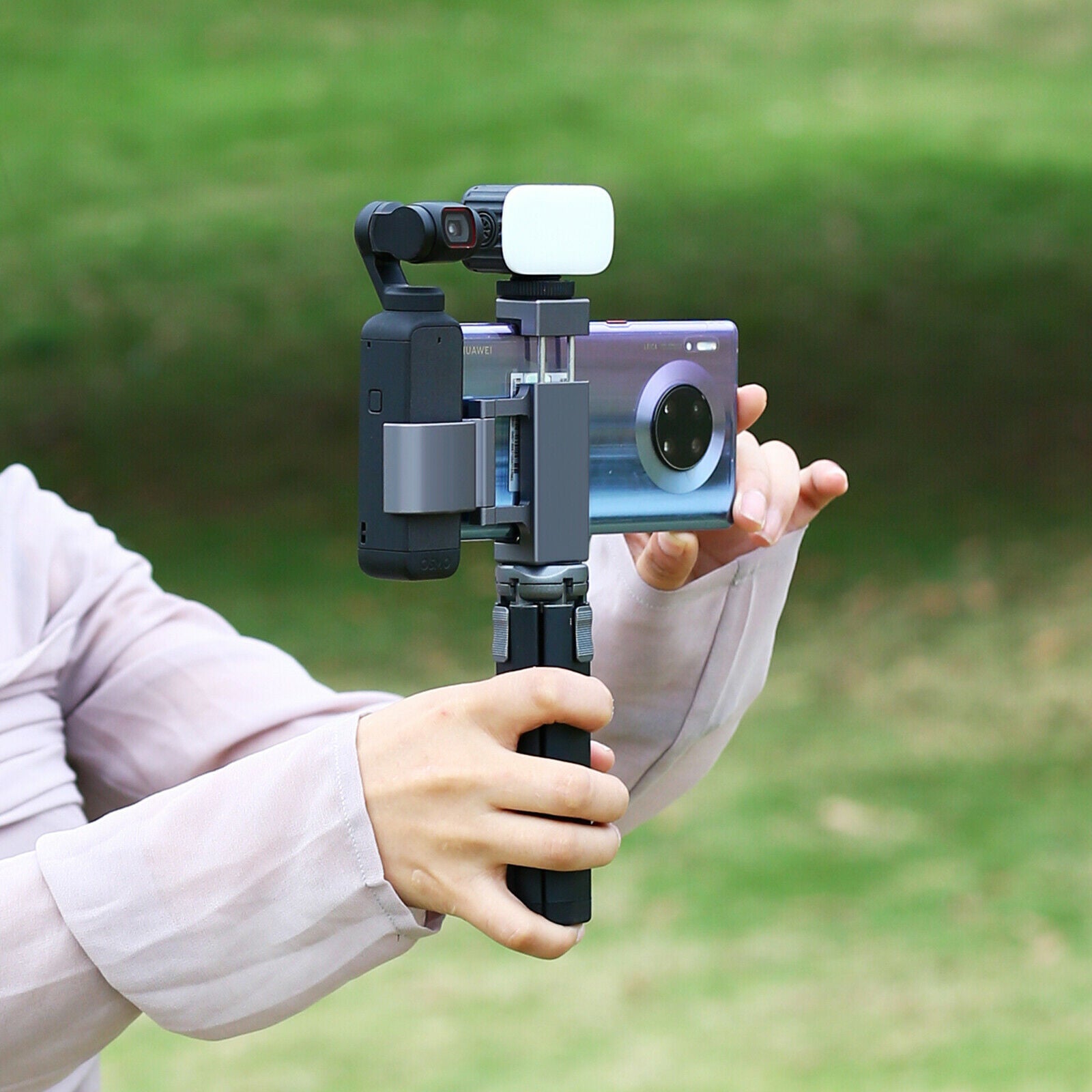 For OSMO POCKET 1/2 Handheld Gimbal Aluminum Phone Clamp Fixing Bracket Holder
