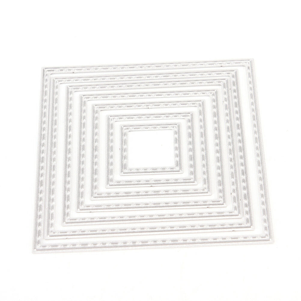 Square frame Metal DIY Cut Die Stencil Scrapbook Album Paper Card EmbossCr.l8