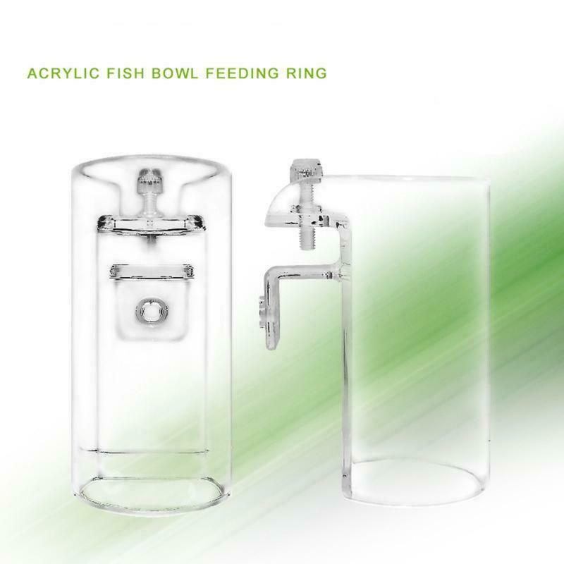 Aquarium Fish Feeder Arcylic Floating Food Feeding Ring Betta Fish Tank Feeder