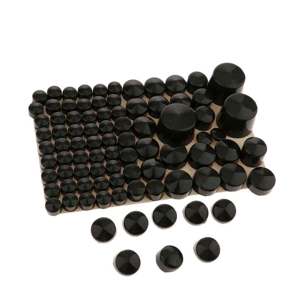 Black Motorcycle Nut Bolt  Cover, Protection Case Accessories For  Touring
