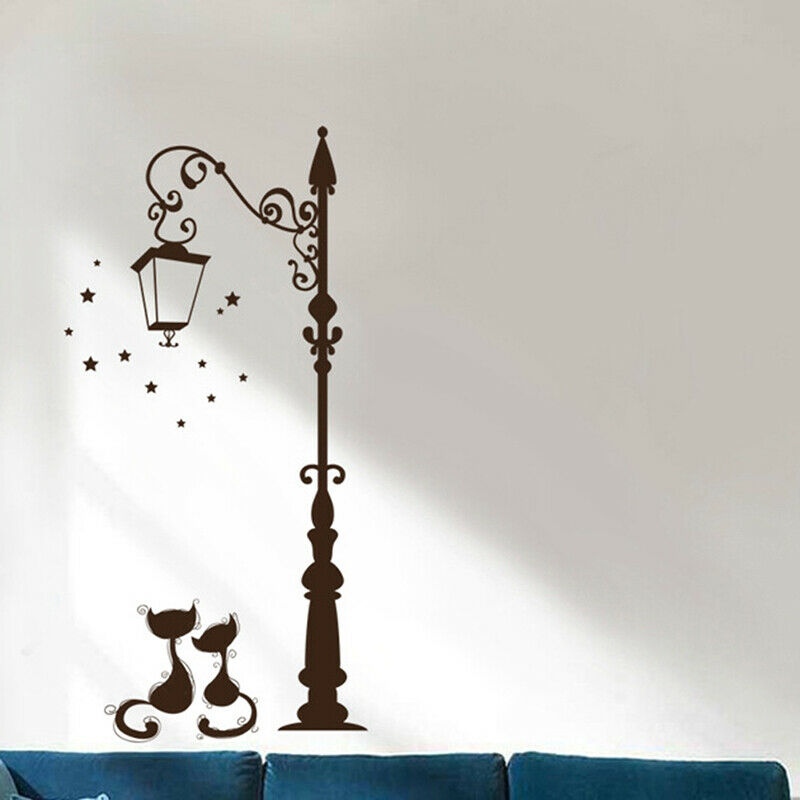 Cute Cat Fashion Wall Stickers Funny Cat Living Room Decor Tv Wall Dec.l8