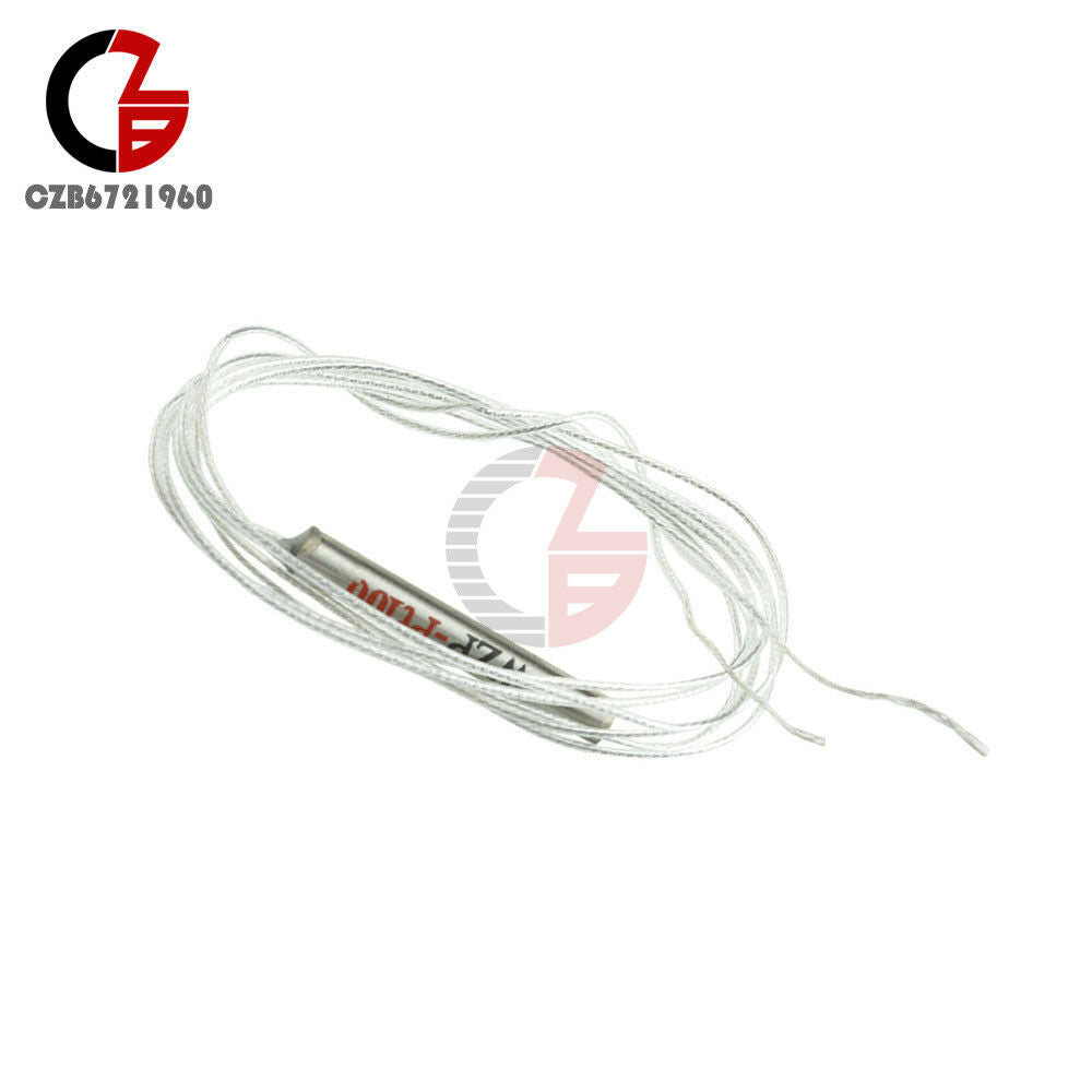 2PCS Light PT100 Platinum Resister Temperature Sensor Waterproof Temp Probe