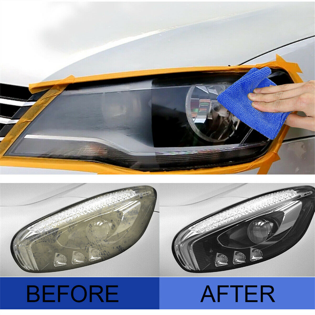 Car Headlight Polish Cleaner Len Restorer Repair Liquid Cleaning Automotive Tool