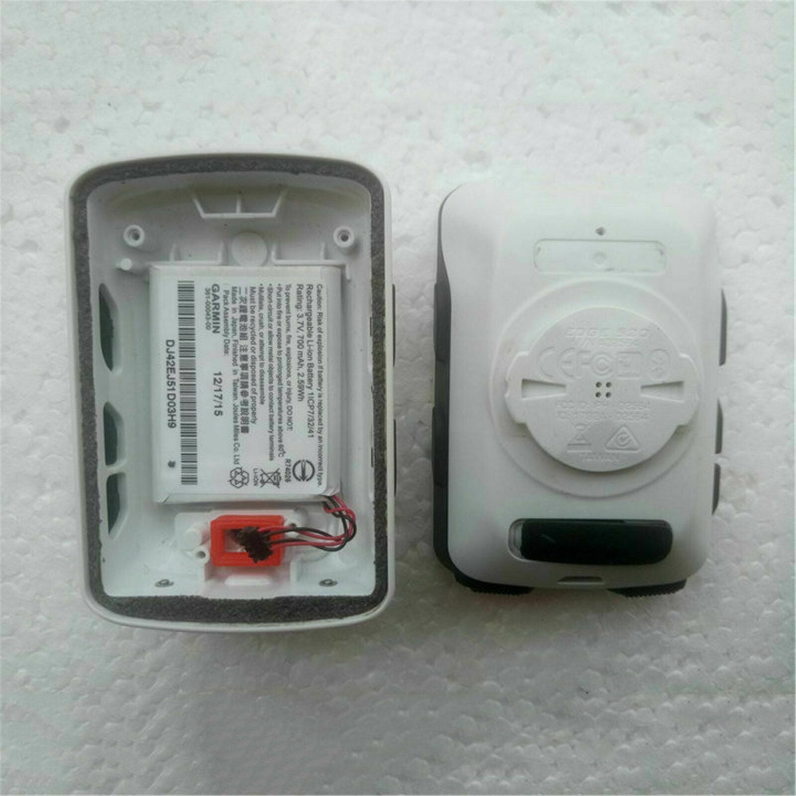 For Garmin Edge 520 Watch Accessories Back Cover Case With Battery White 3.7V