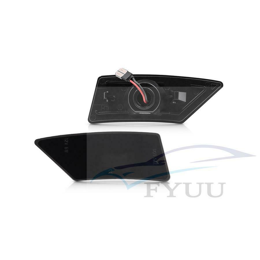 For Ford Ranger 2019-2020 2x Smoked Lens LED Lamp Front Bumper Side Marker Light