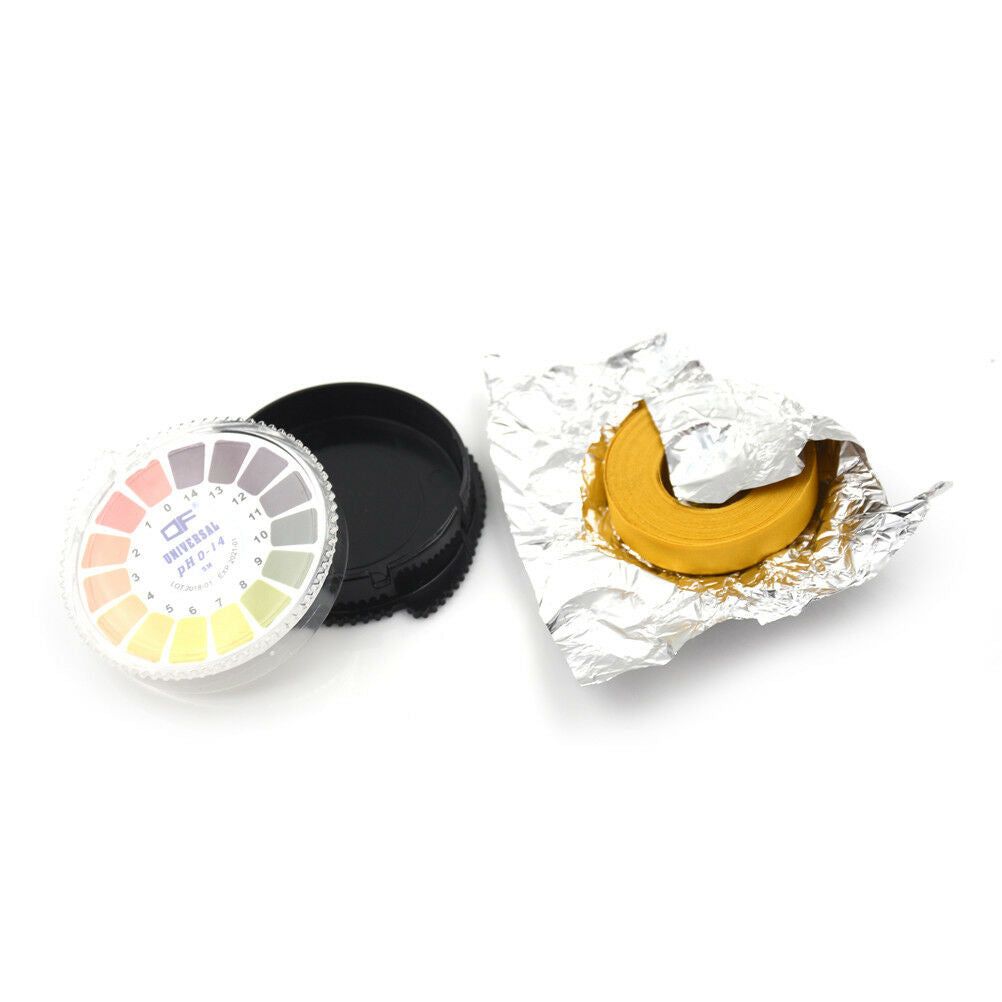 Portable 5m 0-14 PH Alkaline Acid Indicator Paper Water Urine Saliva Litm.l8