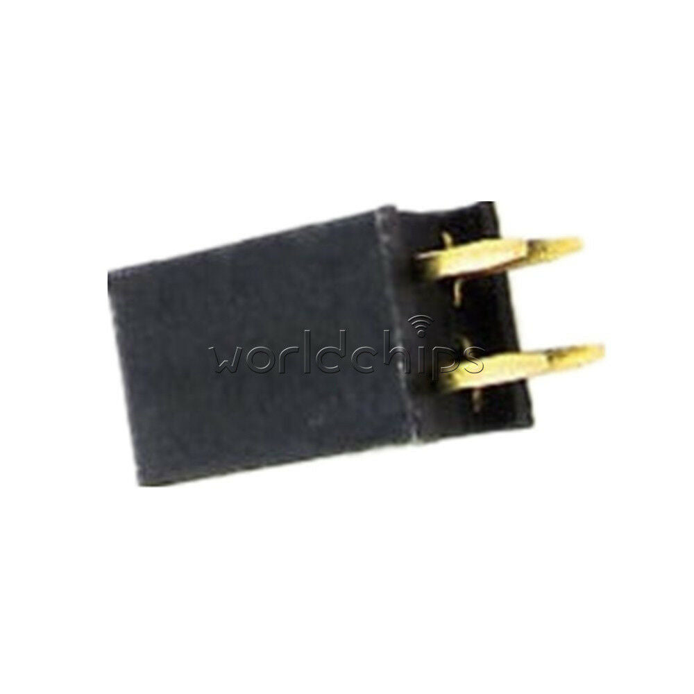 100Pcs 2.54mm 2x2Pin Double Row Female Straight Header Pitch Socket Pin Strip