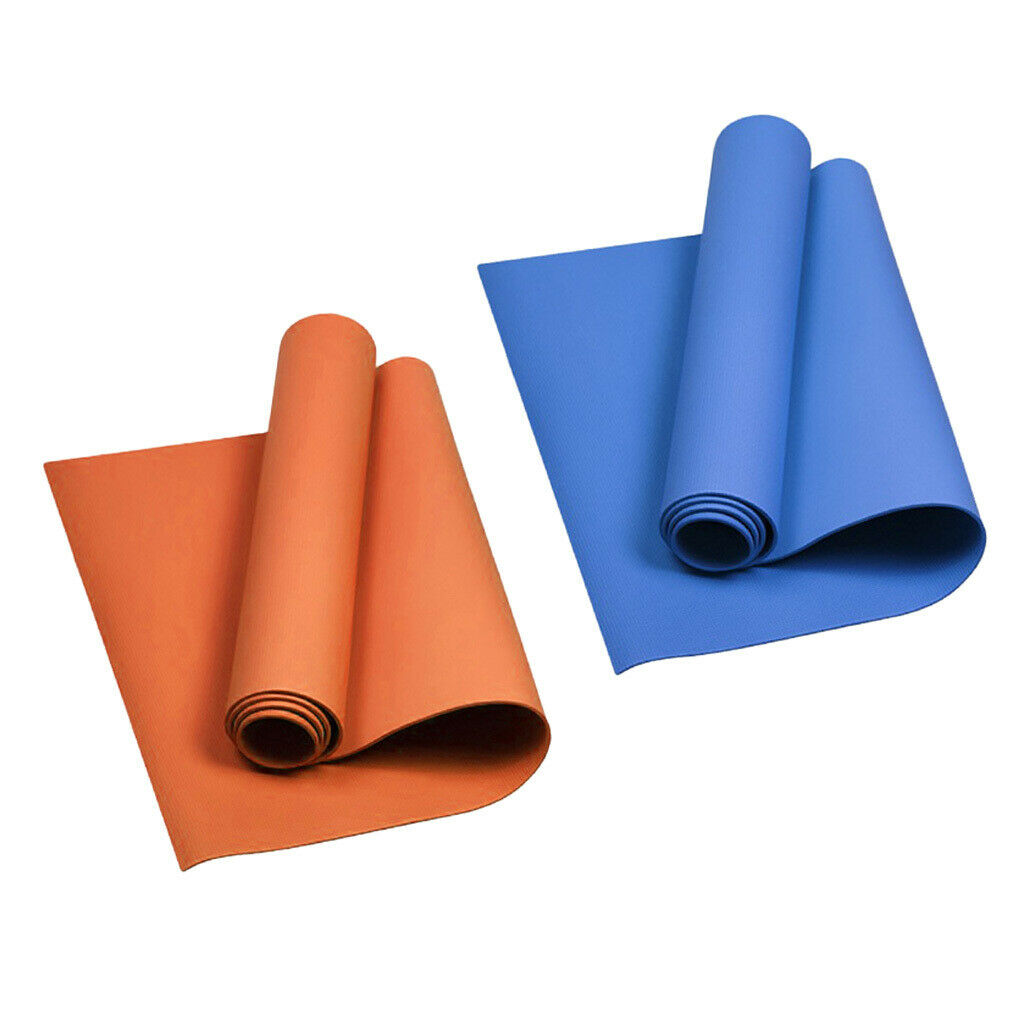 2PC Non-Slip Thick Yoga Mats Portable Cushion Support for Pilates Picnics