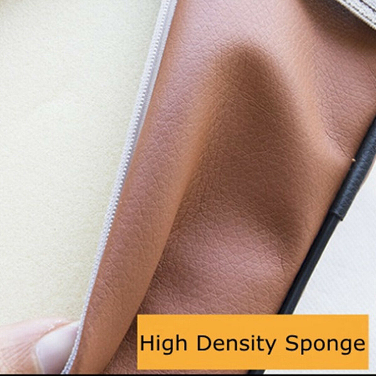 Black Leather Car Armrest Box Pad Heighten Mat Comfortable Universal for Car SUV