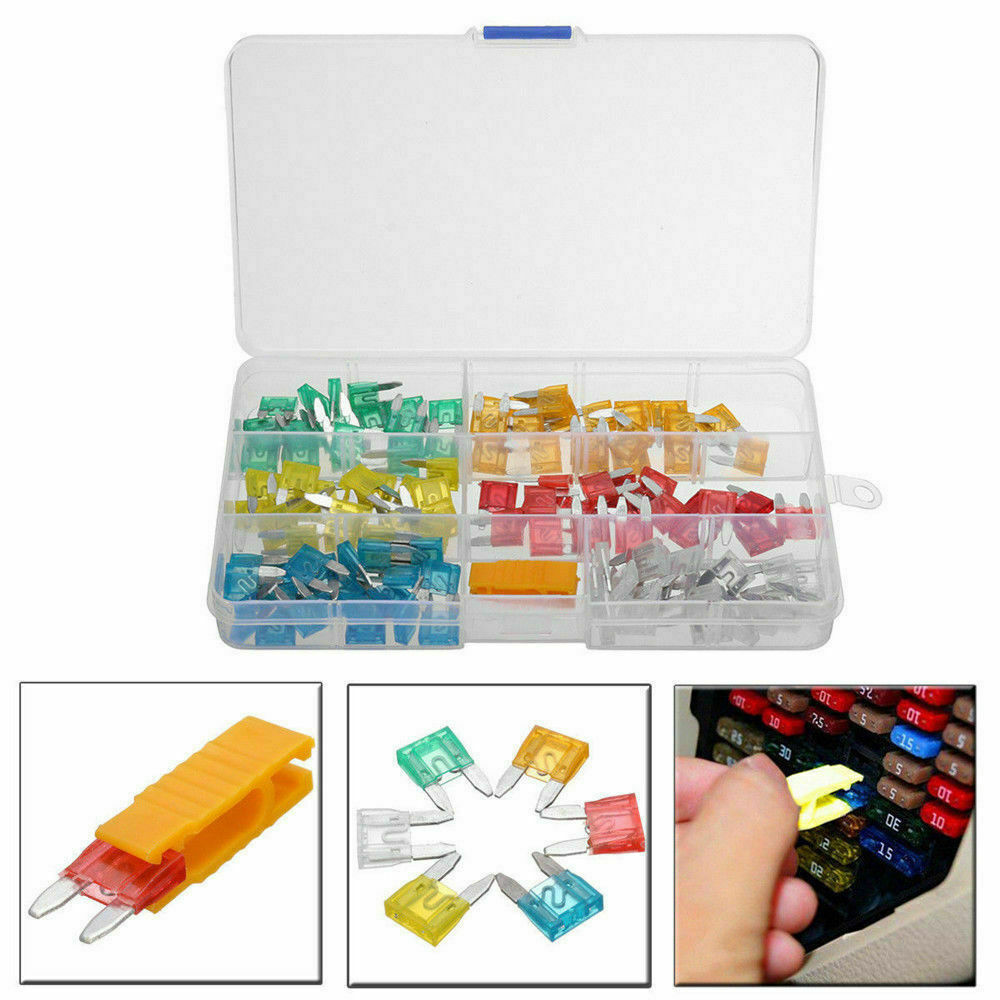 120pcs Mini Blade Fuse Assortment Set Auto Car Motorcycle SUV FUSES Kit CN37