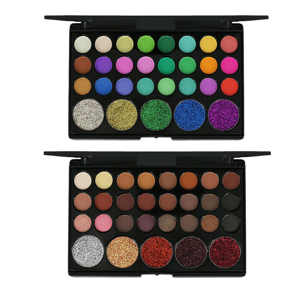 Beauty 29 Colors Glitter Eyeshadow Palette Smoky Shimmer Nude Matte Pearly Ultra