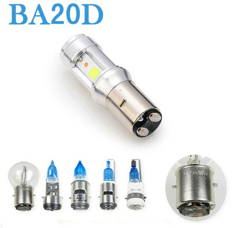 Motorcycle Headlight Bulbs 18 W BA20D White 6000 K Dual Colors Led COB lighting